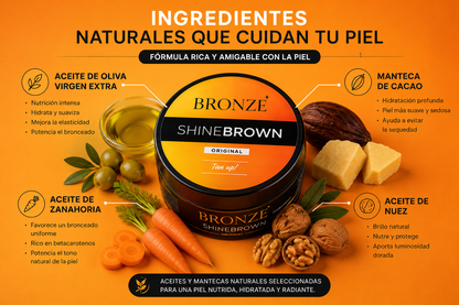 Shine Brown® | Bronceado Intenso y Natural en Minutos